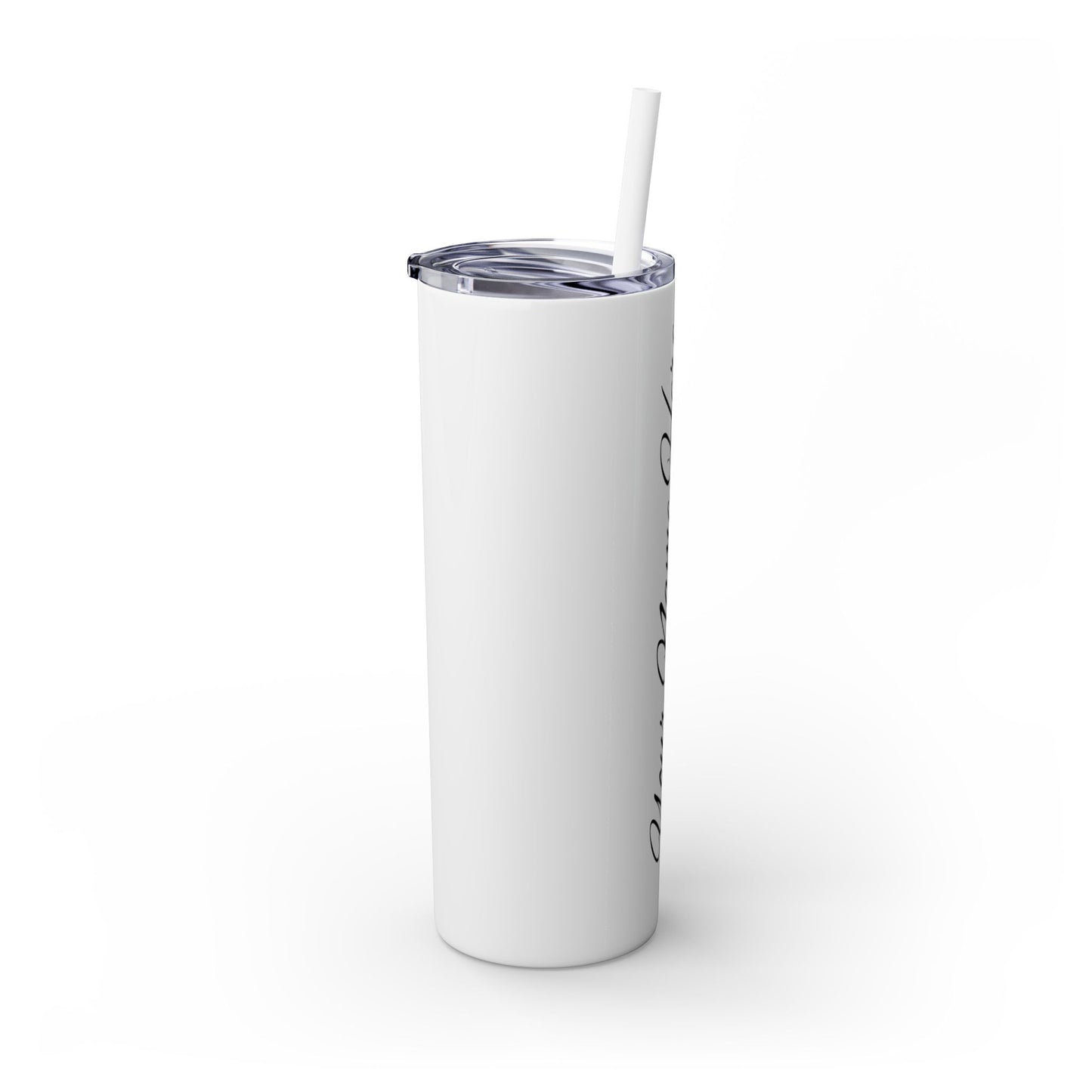 Personalized -Skinny Tumbler with Straw, 20oz