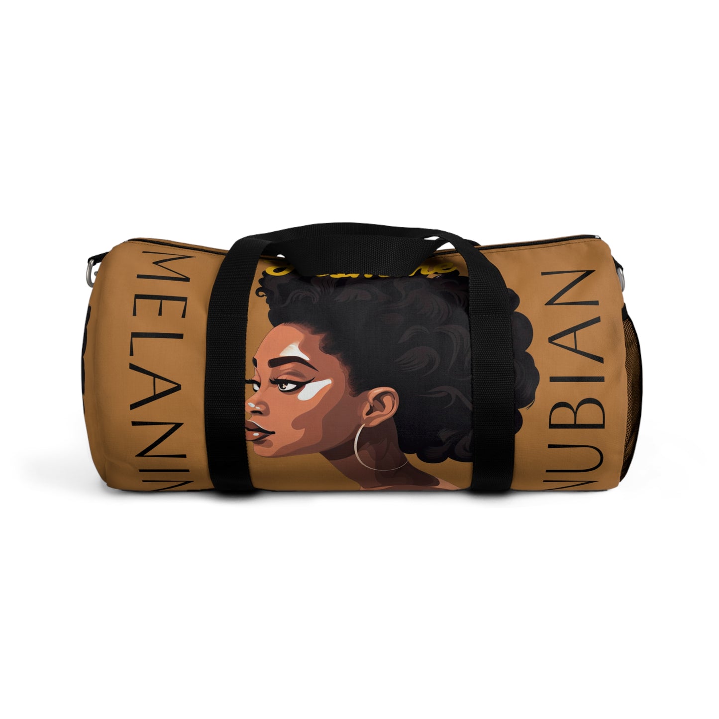 Personalized Melanin, Black Girl, Nubian Queen Duffel Bag