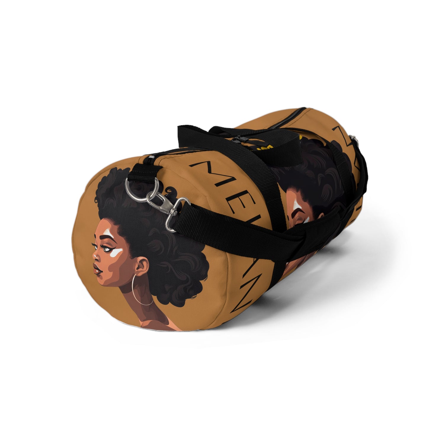 Personalized Melanin, Black Girl, Nubian Queen Duffel Bag