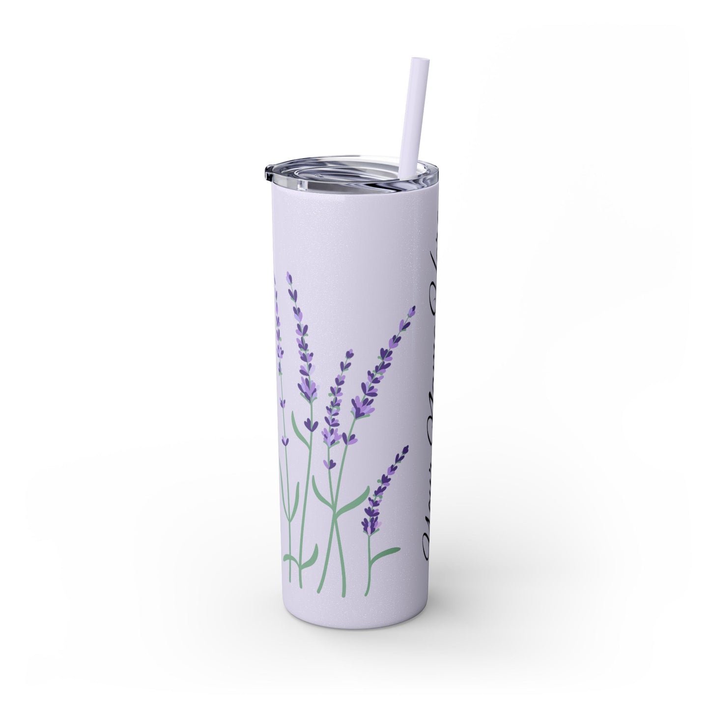 Personalized -Skinny Tumbler with Straw, 20oz