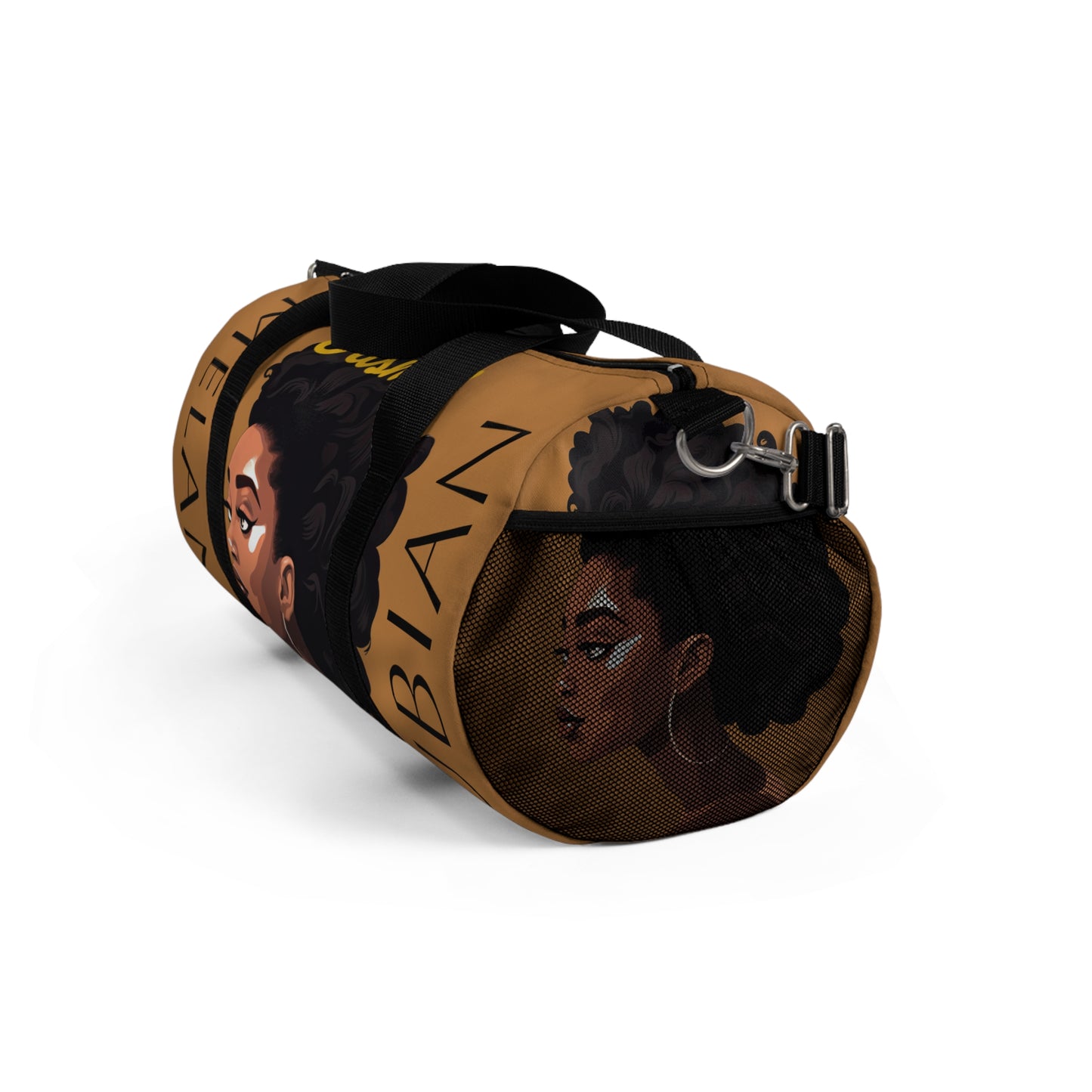 Personalized Melanin, Black Girl, Nubian Queen Duffel Bag